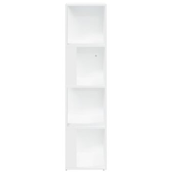 Hoekkast 33x33x132 cm bewerkt hout wit 5