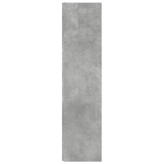 Hoekkast 33x33x132 cm bewerkt hout betongrijs 6