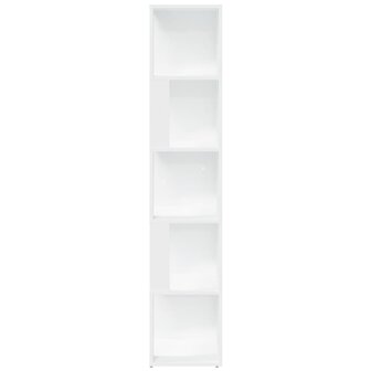Hoekkast 33x33x164,5 cm bewerkt hout wit 5