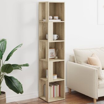 Hoekkast 33x33x164,5 cm bewerkt hout sonoma eikenkleurig 1