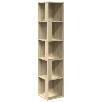 Hoekkast 33x33x164,5 cm bewerkt hout sonoma eikenkleurig 2