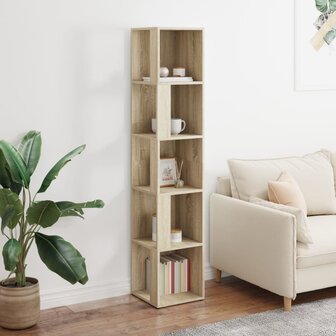Hoekkast 33x33x164,5 cm bewerkt hout sonoma eikenkleurig 3