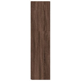 Hoekkast 33x33x132 cm bewerkt hout bruin eikenkleur 4