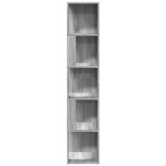 Hoekkast 33x33x164,5 cm bewerkt hout grijs sonoma eikenkleurig 3