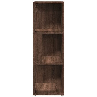 Hoekkast 33x33x100 cm bewerkt hout bruin eikenkleur 5