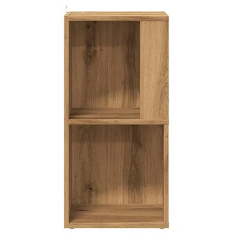 Hoekkast 33x33x67 cm bewerkt hout artisanaal eikenkleur 5