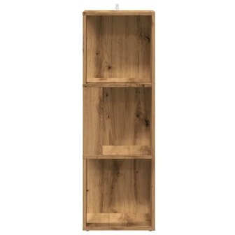 Hoekkast 33x33x100 cm bewerkt hout artisanaal eikenkleur 4