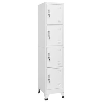 Lockerkast met 4 vakken 38x45x180 cm   1