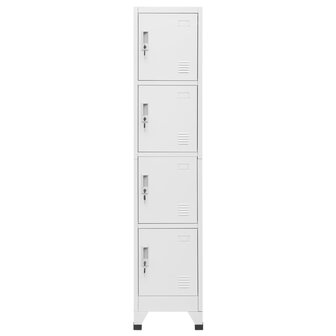 Lockerkast met 4 vakken 38x45x180 cm   2