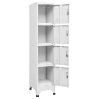 Lockerkast met 4 vakken 38x45x180 cm   3