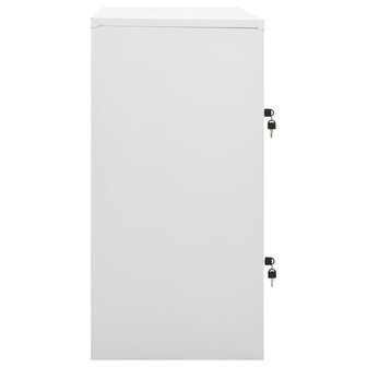 Lockerkasten 5 st 90x45x92,5 cm staal lichtgrijs en rood 4