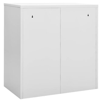 Lockerkasten 5 st 90x45x92,5 cm staal lichtgrijs en rood 5