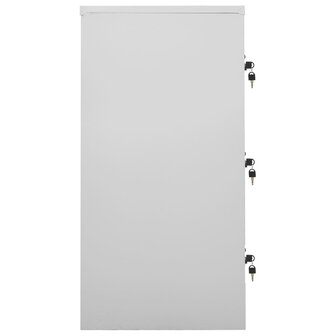 Lockerkasten 2 st 90x45x92,5 cm staal lichtgrijs en blauw 4