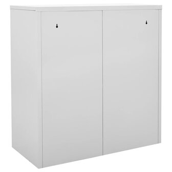 Lockerkasten 2 st 90x45x92,5 cm staal lichtgrijs en rood 5