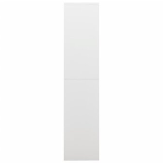 Lockerkast 90x40x180 cm staal wit 3