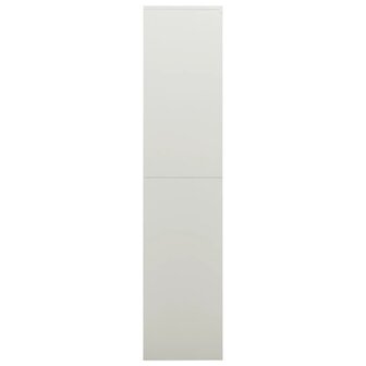 Lockerkast 90x40x180 cm staal lichtgrijs 3