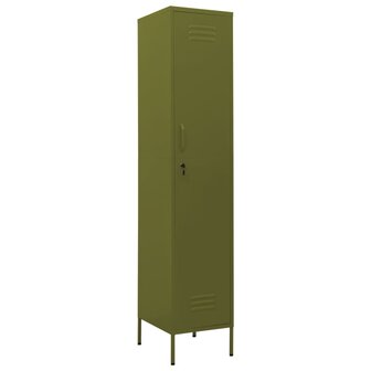 Lockerkast 35x46x180 cm staal olijfgroen 2