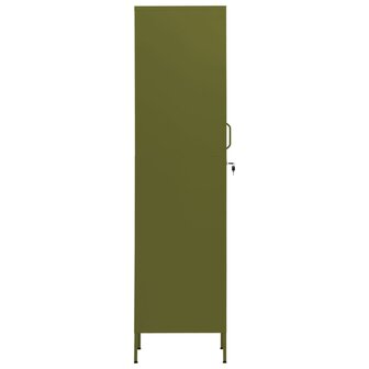 Lockerkast 35x46x180 cm staal olijfgroen 4