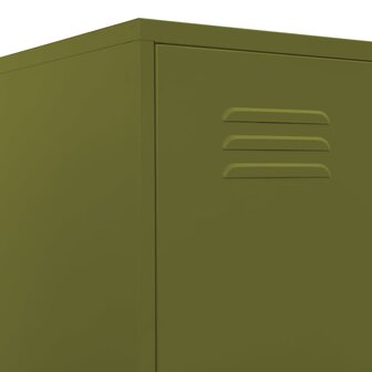 Lockerkast 35x46x180 cm staal olijfgroen 8