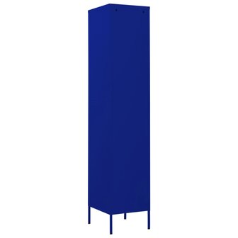 Lockerkast 35x46x180 cm staal marineblauw 5