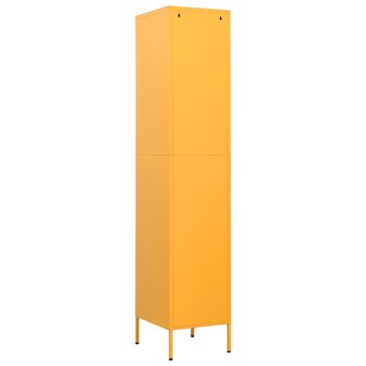 Lockerkast 35x46x180 cm staal mosterdgeel 5