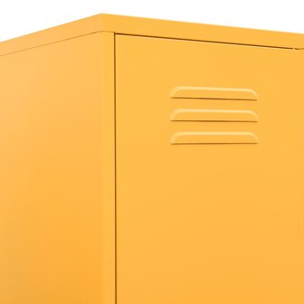 Lockerkast 35x46x180 cm staal mosterdgeel 7