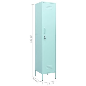 Lockerkast 35x46x180 cm staal mint 9
