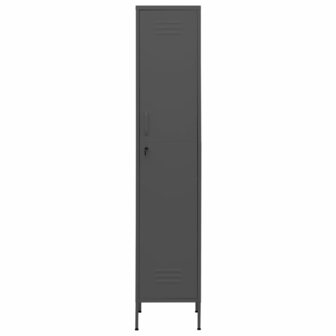 Lockerkast 35x46x180 cm staal antracietkleurig 3