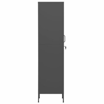 Lockerkast 35x46x180 cm staal antracietkleurig 4