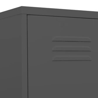 Lockerkast 35x46x180 cm staal antracietkleurig 7