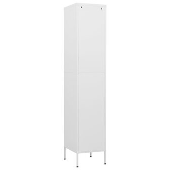 Lockerkast 35x46x180 cm staal wit 5