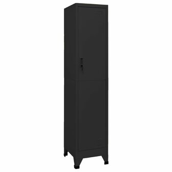 Lockerkast 38x45x180 cm staal zwart 1