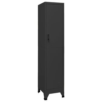 Lockerkast 38x45x180 cm staal antracietkleurig 1