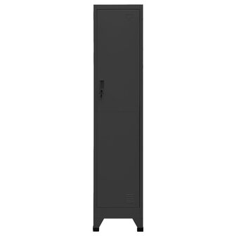 Lockerkast 38x45x180 cm staal antracietkleurig 3