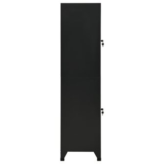 Lockerkast 38x45x180 cm staal zwart 4