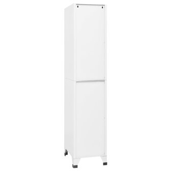 Lockerkast 38x45x180 cm staal wit 5