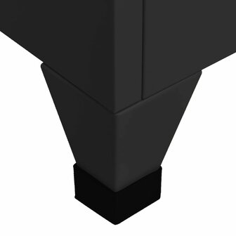 Lockerkast 38x45x180 cm staal zwart 6