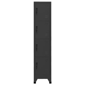 Lockerkast 38x45x180 cm staal antracietkleurig 2