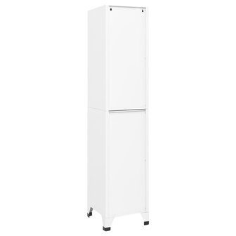Lockerkast 38x40x180 cm staal wit 5