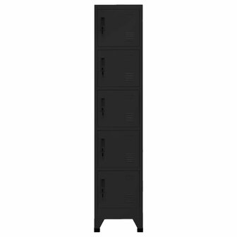 Lockerkast 38x40x180 cm staal zwart 2