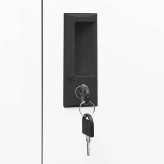Lockerkast 38x40x180 cm staal wit 7