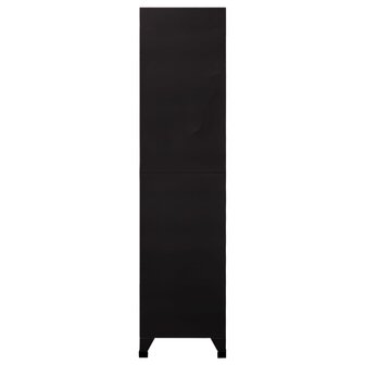 Lockerkast 90x45x180 cm staal zwart 3