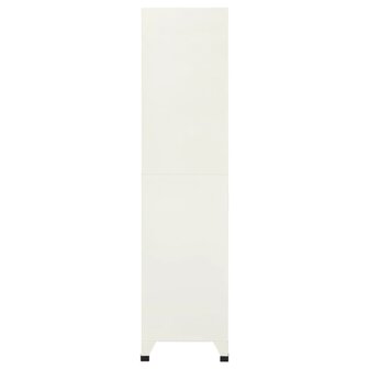 Lockerkast 90x45x180 cm staal grijs en blauw 3