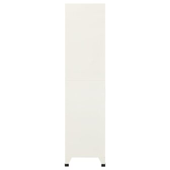 Lockerkast 90x45x180 cm staal grijs en blauw 4