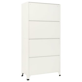 Lockerkast 90x45x180 cm staal grijs en blauw 5