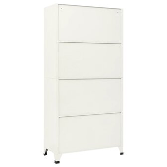 Lockerkast 90x45x180 cm staal grijs en blauw 5