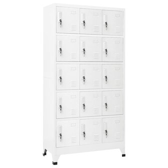 Lockerkast 90x40x180 cm staal lichtgrijs 1