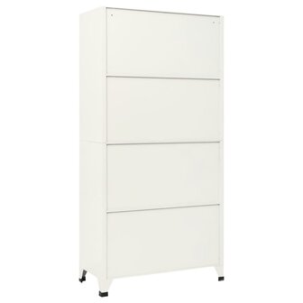 Lockerkast 90x40x180 cm staal grijs en blauw 5