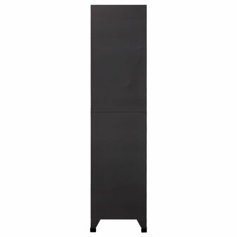 Lockerkast 90x40x180 cm staal antracietkleurig en wit 4