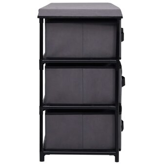 Opbergkast met 6 lades 55x29x55 cm staal grijs 6